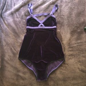Solstic Intimates velvet bodysuit